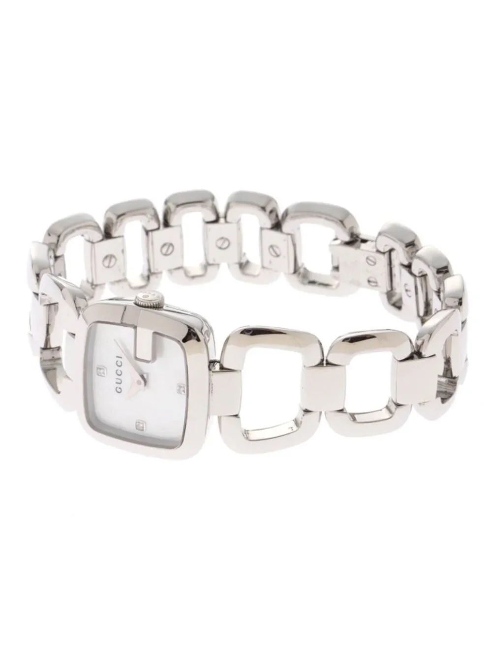 Gucci 125.5 Watch Stainless Steel Shell Quartz